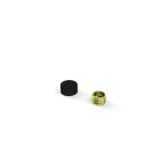Capsula Preto Boleada - Diâmetro de 10mm