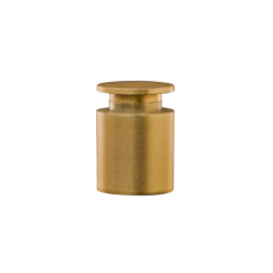 Fixador Parede ABS/Dourado - 14x15 mm